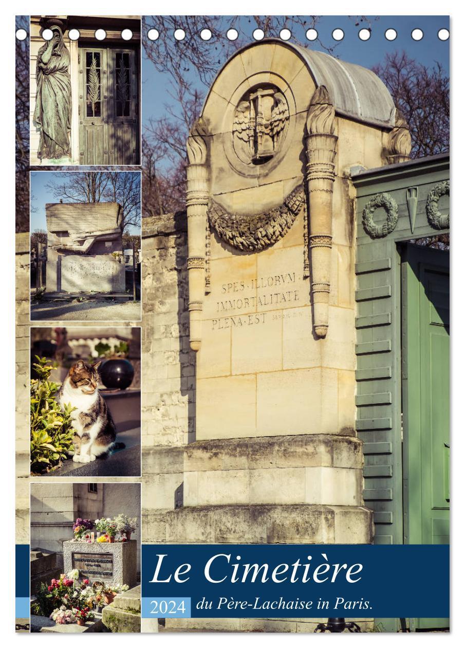 Cover: 9783383119712 | Le Cimetière du Père-Lachaise in Paris (Tischkalender 2024 DIN A5...