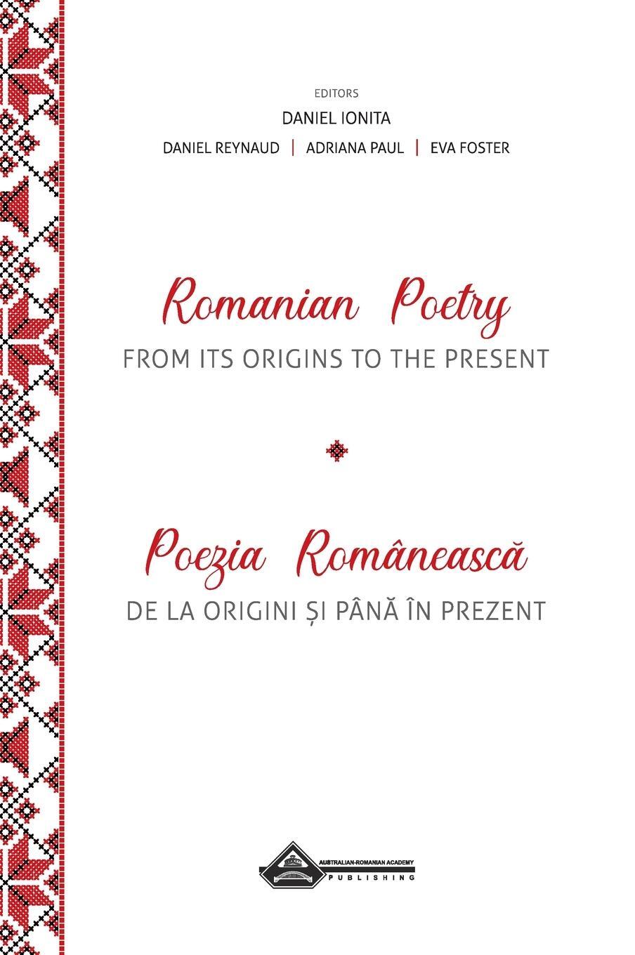 Cover: 9780995350281 | Romanian Poetry from its Origins to the Present | Daniel Ionita | Buch