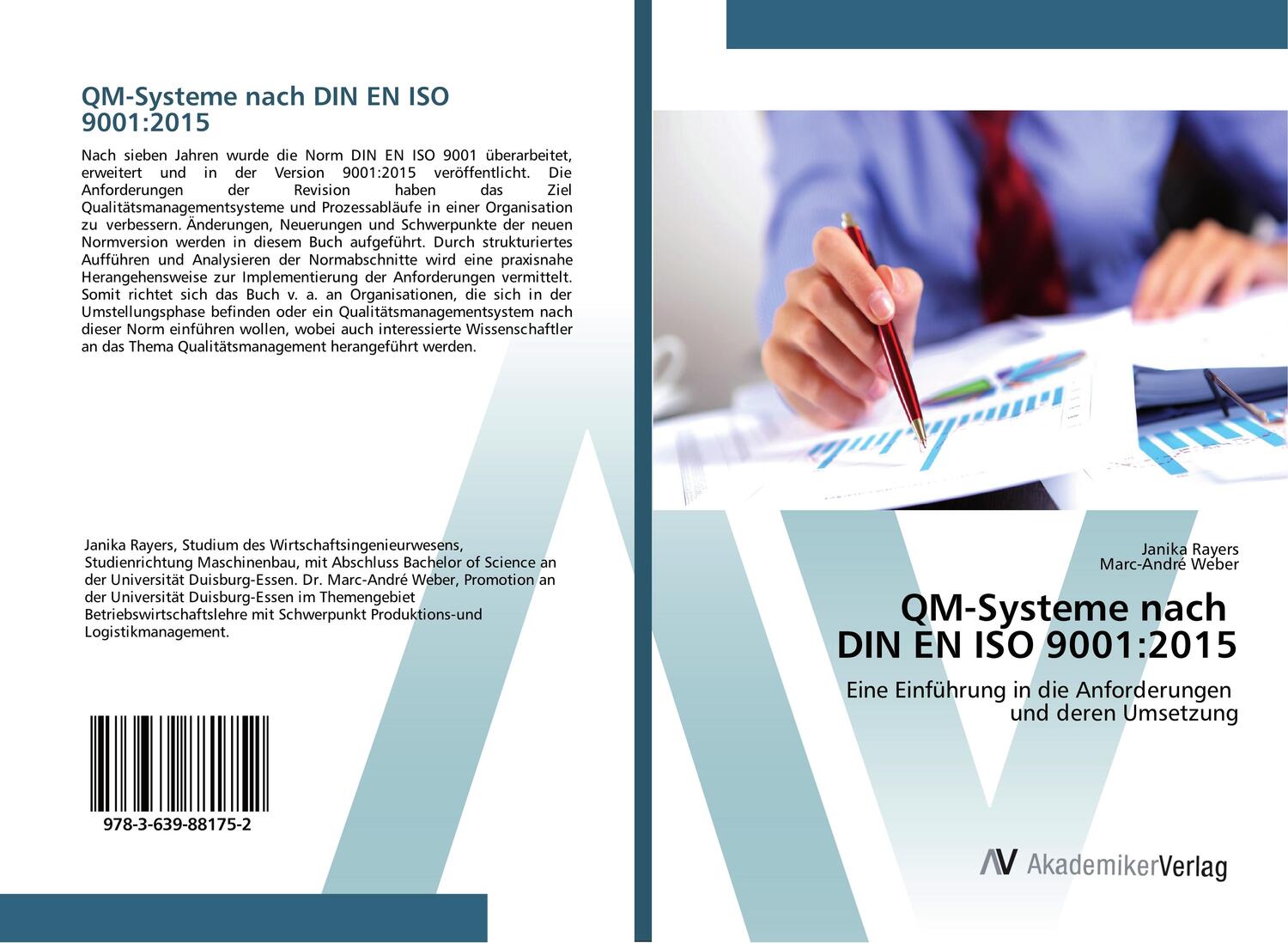 Cover: 9783639881752 | QM-Systeme nach DIN EN ISO 9001:2015 | Janika Rayers (u. a.) | Buch