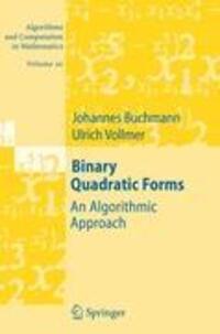 Cover: 9783642079719 | Binary Quadratic Forms | An Algorithmic Approach | Vollmer (u. a.)