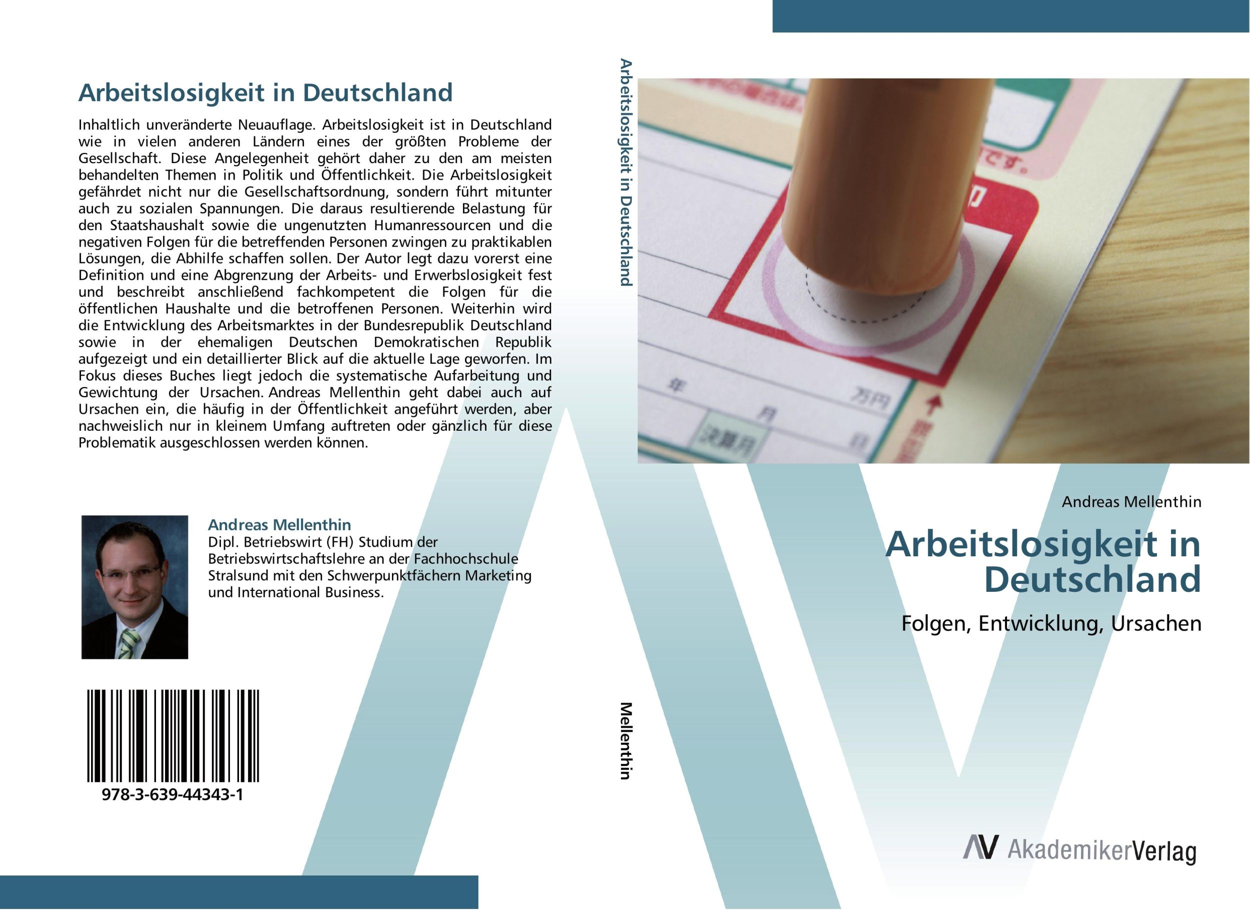 Cover: 9783639443431 | Arbeitslosigkeit in Deutschland | Folgen, Entwicklung, Ursachen | Buch