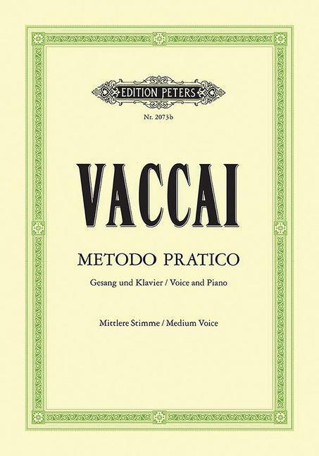 Cover: 9790014009298 | Metodo Pratico di Canto Italiano | Nicola Vaccai | Broschüre | 40 S.
