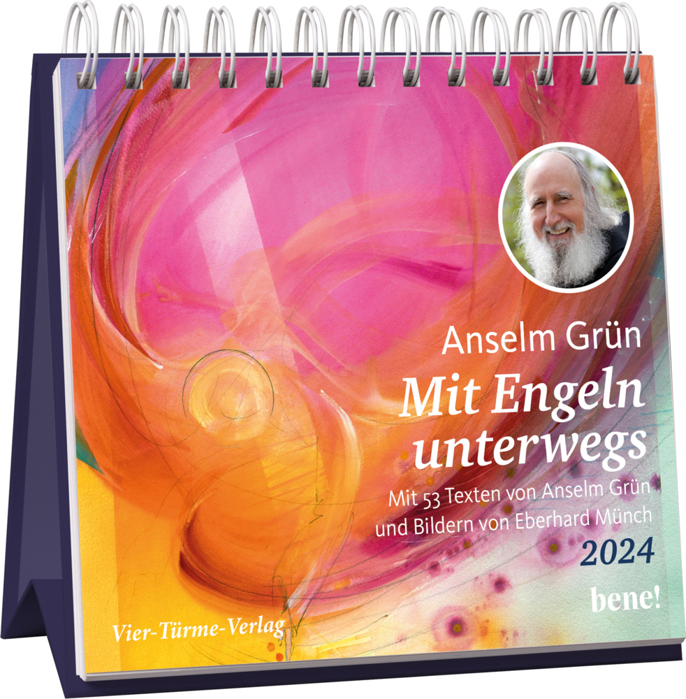 Cover: 9783736505001 | Mit Engeln unterwegs 2024 | Anselm Grün | Kalender | 107 S. | Deutsch