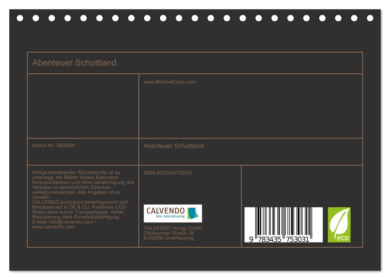 Bild: 9783435753031 | Abenteuer Schottland (Tischkalender 2025 DIN A5 quer), CALVENDO...