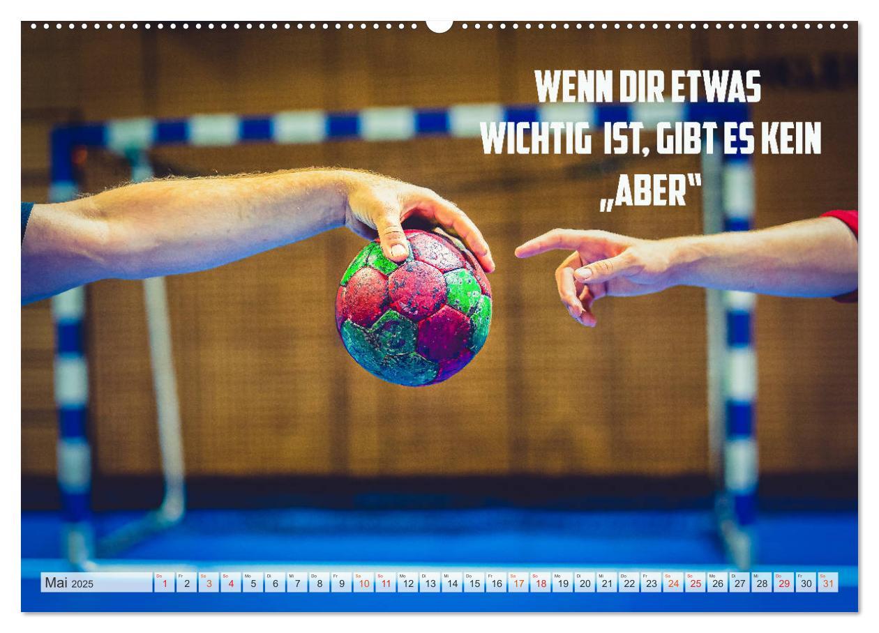 Bild: 9783435116867 | Positive Gedanken - Motivation und Handball (Wandkalender 2025 DIN...