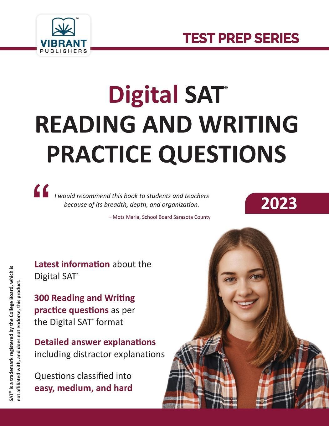 Cover: 9781636511580 | Digital SAT Reading and Writing Practice Questions | Publishers | Buch