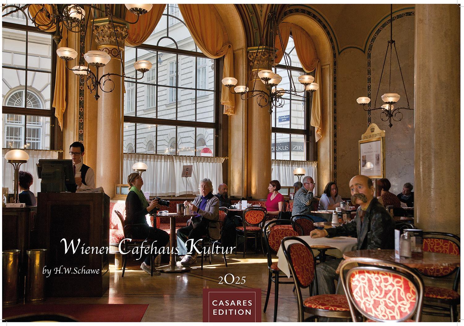 Cover: 9781835241462 | Wiener Caféhaus Kultur 2025 L 35x50cm | H. W. Schawe | Kalender | 2025