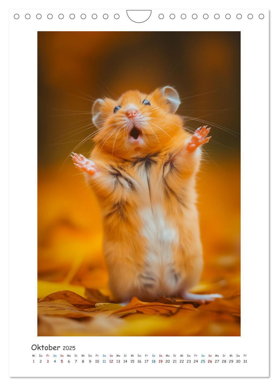 Bild: 9783435071142 | Lustige kleine Hamster (Wandkalender 2025 DIN A4 hoch), CALVENDO...