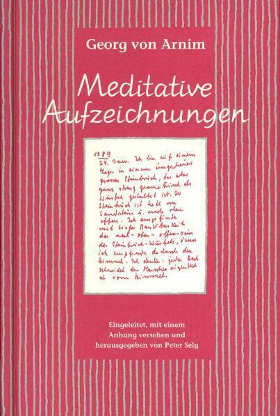 Cover: 9783723511329 | Meditative Aufzeichnungen | Georg von Arnim | Buch | Deutsch