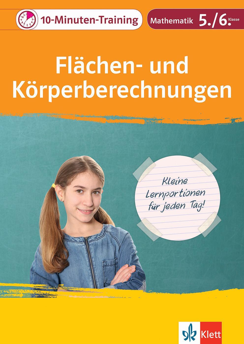 Cover: 9783129275078 | Klett 10-Minuten-Training Mathematik Flächen- und...