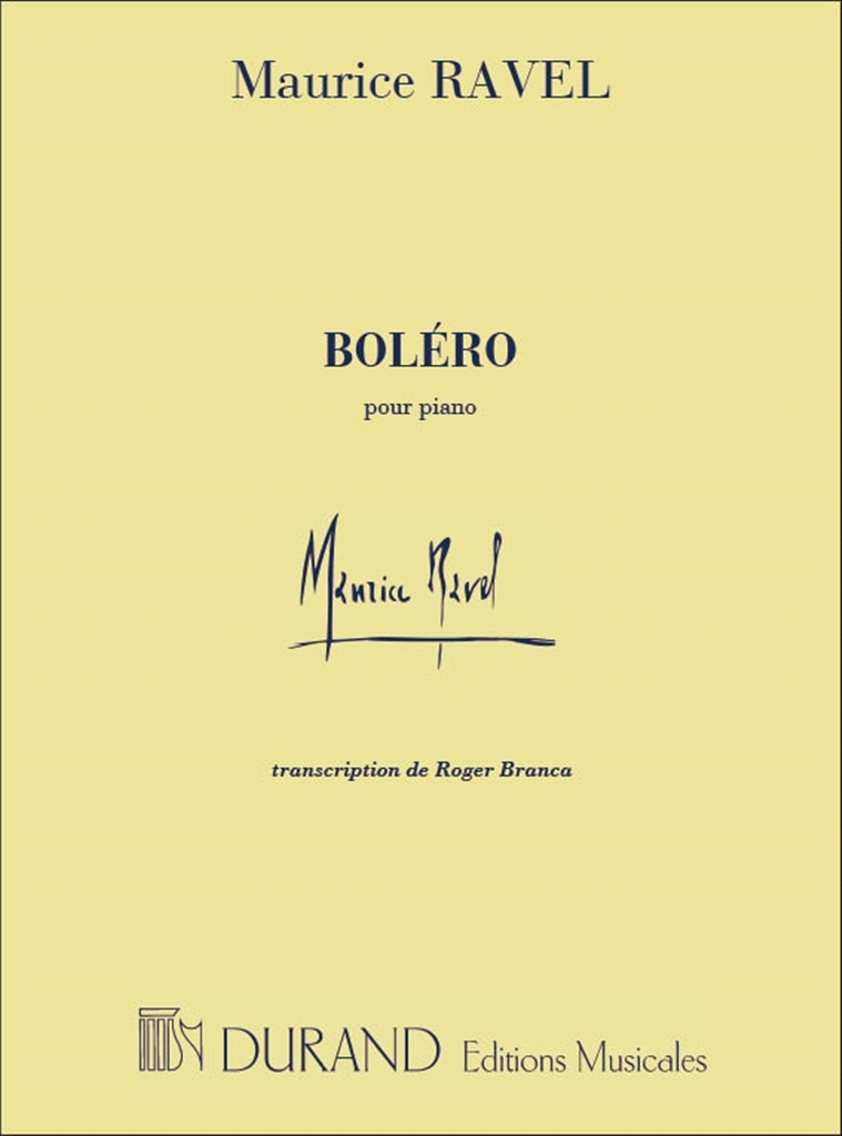 Cover: 9790044076260 | Bolero pour piano | Transcription de Roger Branca | Maurice Ravel
