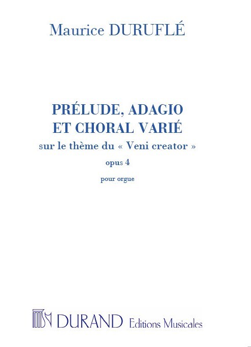 Cover: 9790044051311 | Prélude, Adagio et Choral varié sur le thème du Veni creator op.4...