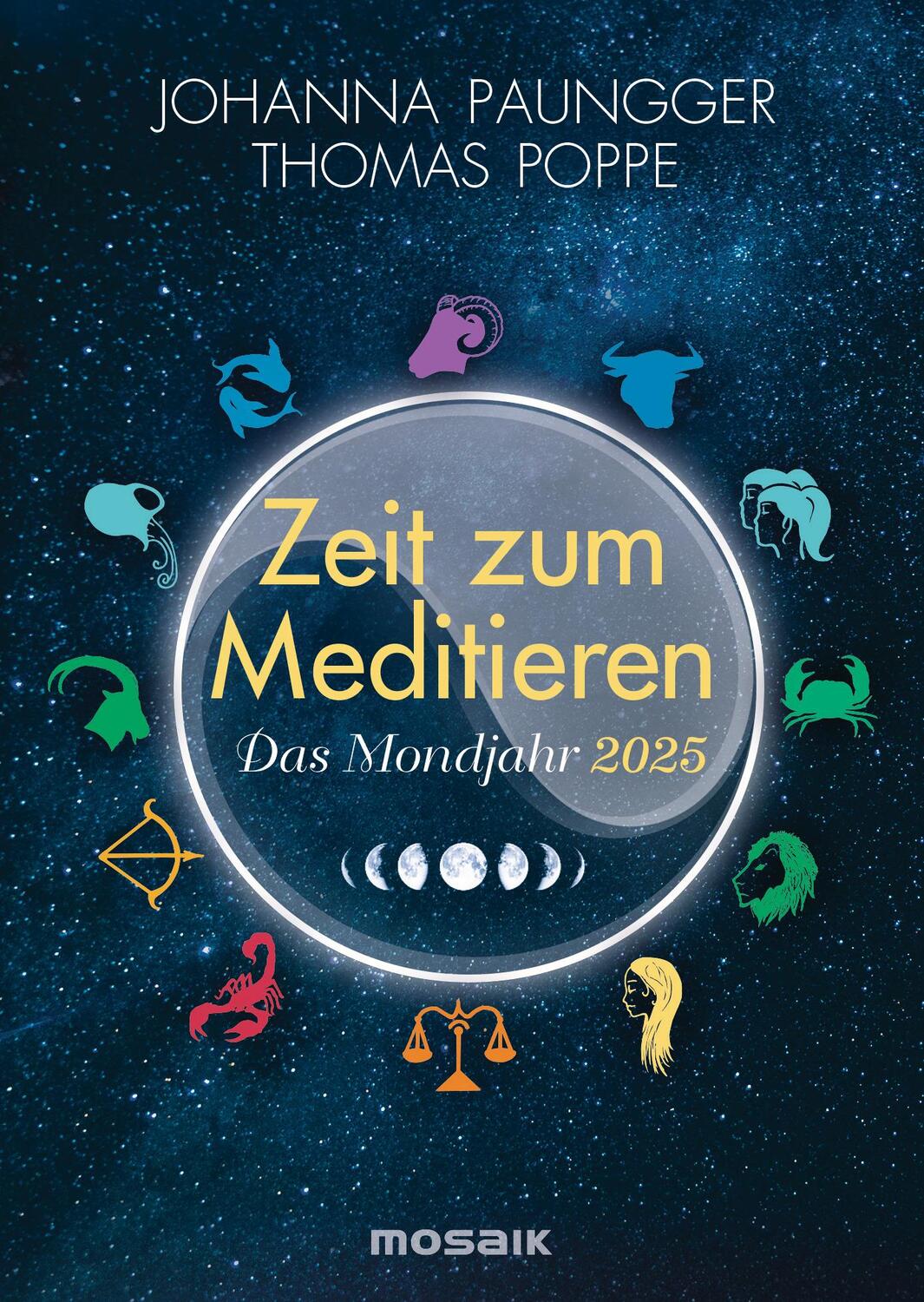 Cover: 9783442319923 | Das Mondjahr 2025 - Zeit zum Meditieren | Thomas Poppe (u. a.) | 2025