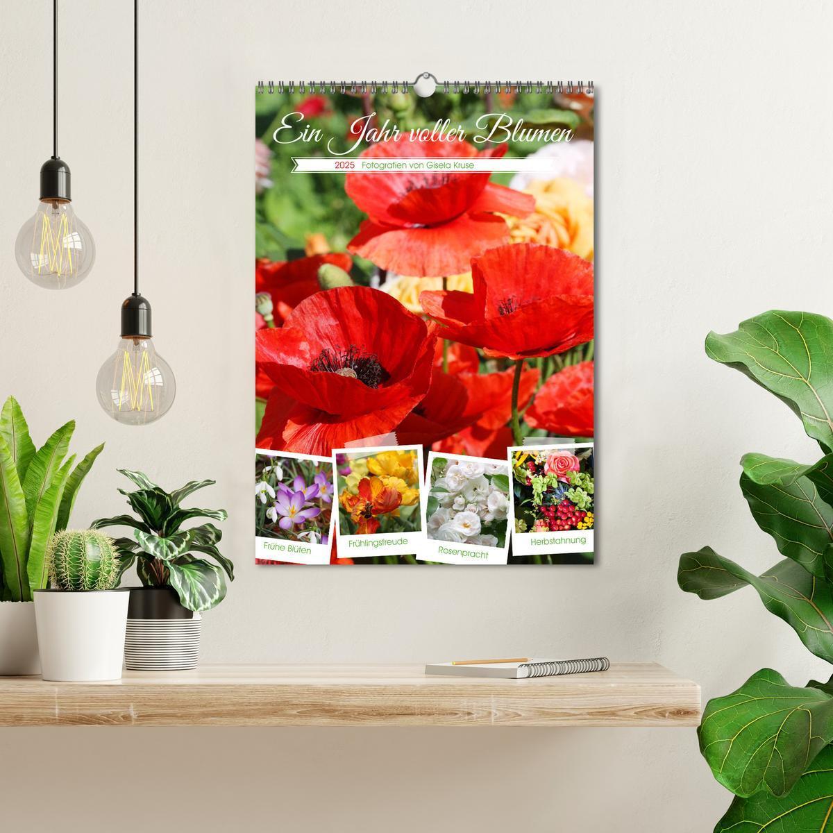 Bild: 9783457132081 | Ein Jahr voller Blumen (Wandkalender 2025 DIN A3 hoch), CALVENDO...