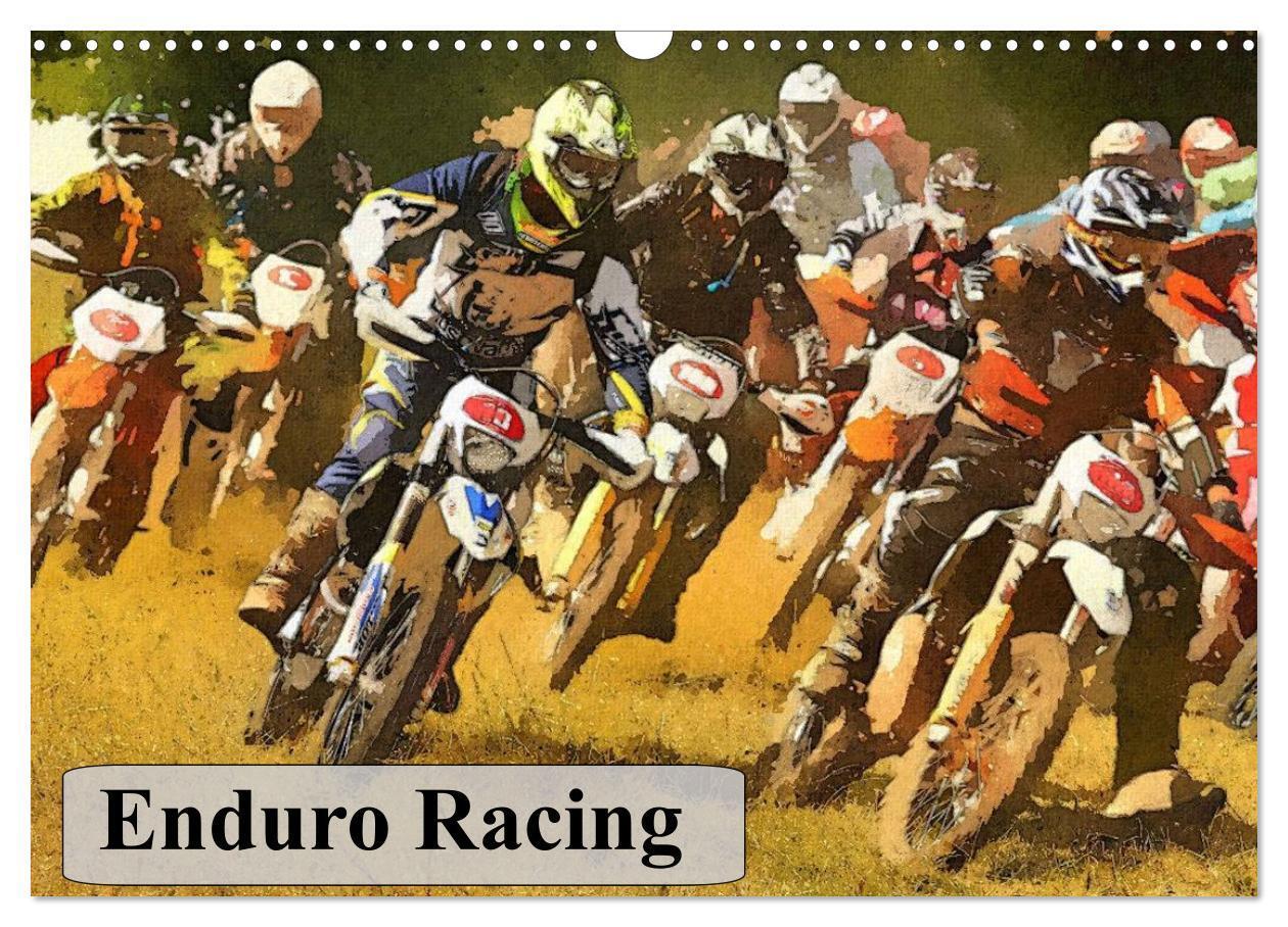 Cover: 9781325888351 | Enduro Racing (Wall Calendar 2024 DIN A3 landscape), CALVENDO 12...