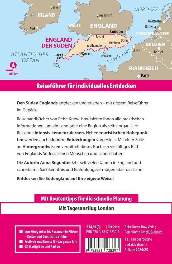 Rückseite: 9783831738397 | Reise Know-How Reiseführer England - der Süden | Regeniter (u. a.)