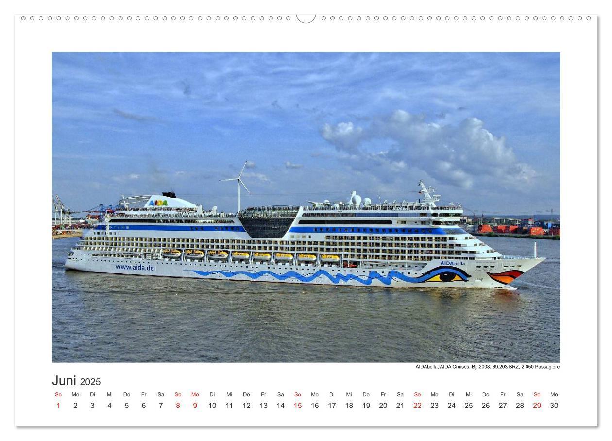 Bild: 9783435593248 | Kreuzfahrtschiffe Kurs Hamburg 2025 (Wandkalender 2025 DIN A2...