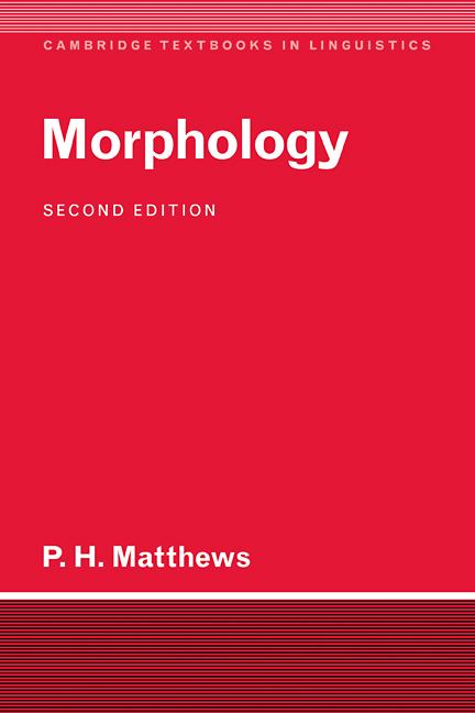 Cover: 9780521422567 | Morphology | P. H. Matthews (u. a.) | Taschenbuch | Englisch | 2008