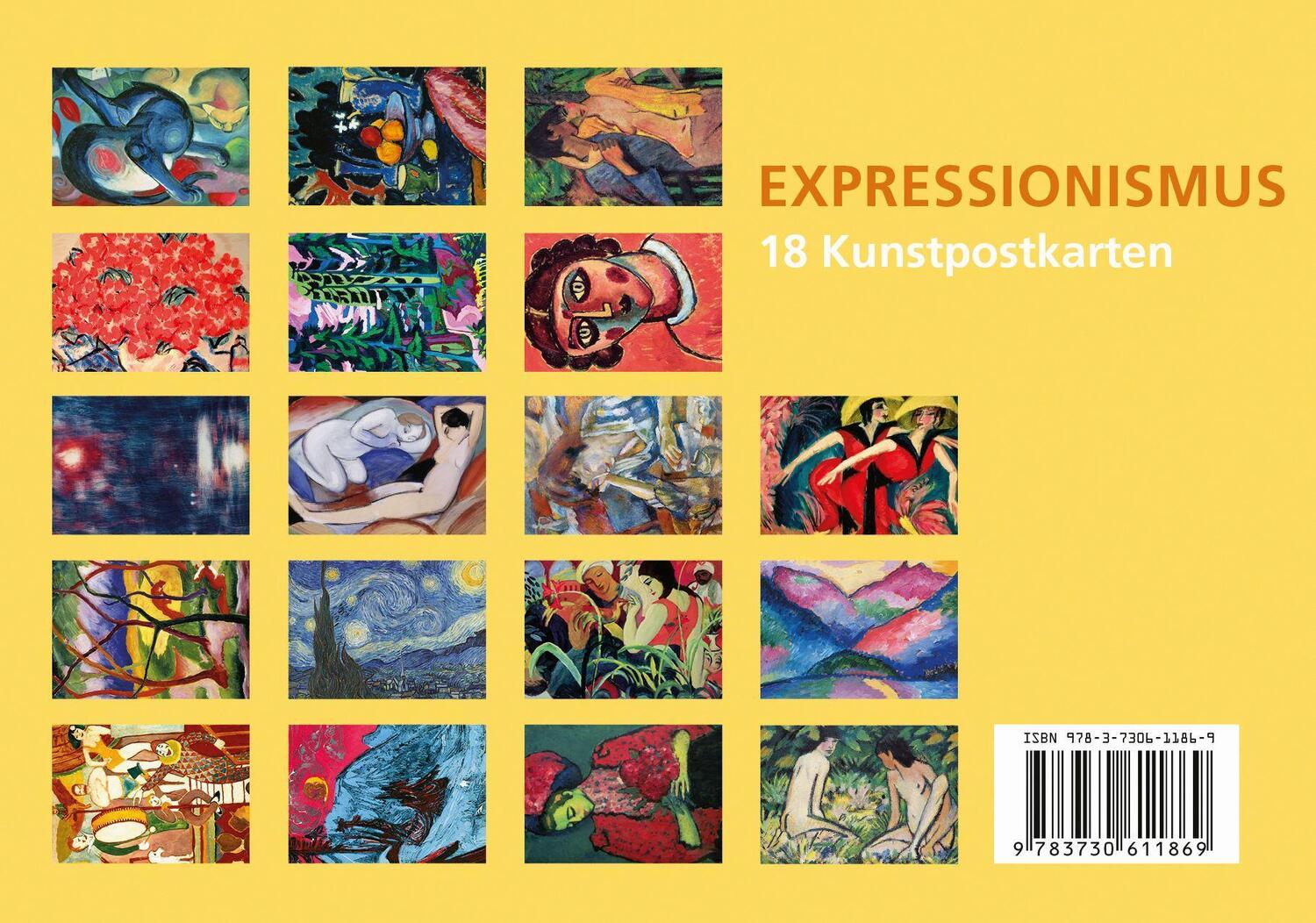 Bild: 9783730611869 | Postkarten-Set Expressionismus | 18 Kunstpostkarten | Anaconda Verlag