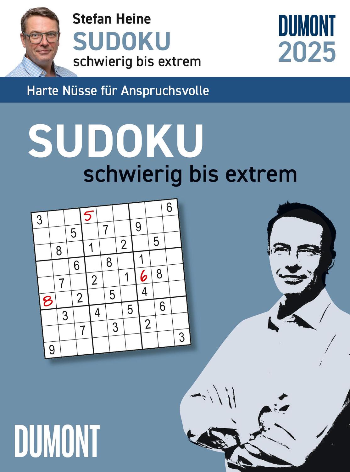Cover: 4250809653839 | Stefan Heine Sudoku schwierig bis extrem 2025 - Tagesabreißkalender...