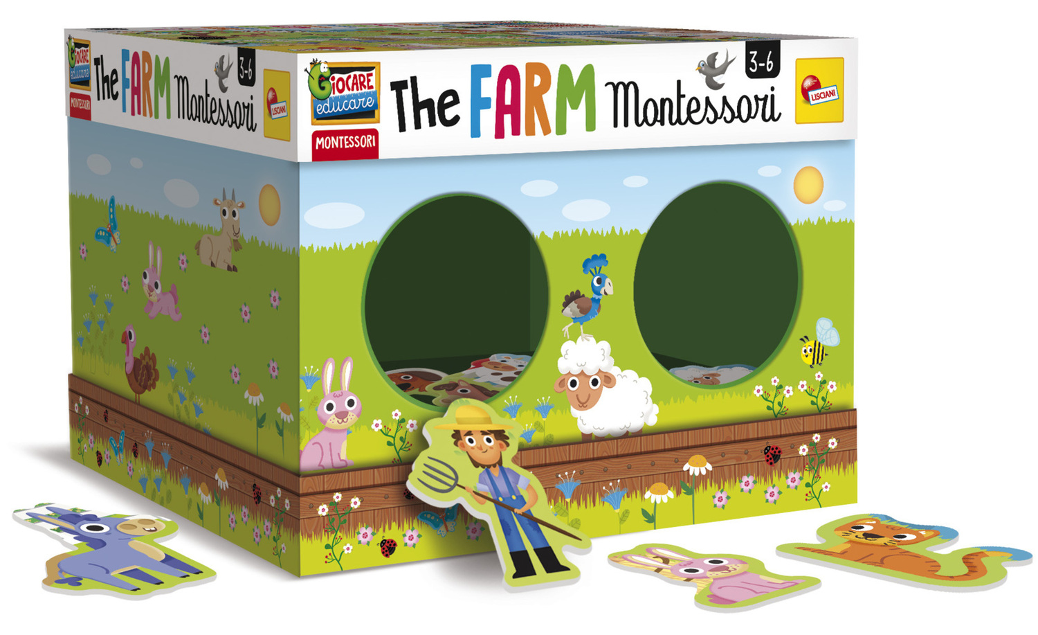 Bild: 8008324081035 | Montessori Maxi The Farm | Spiel | EX72484 | 2021 | LiscianiGiochi