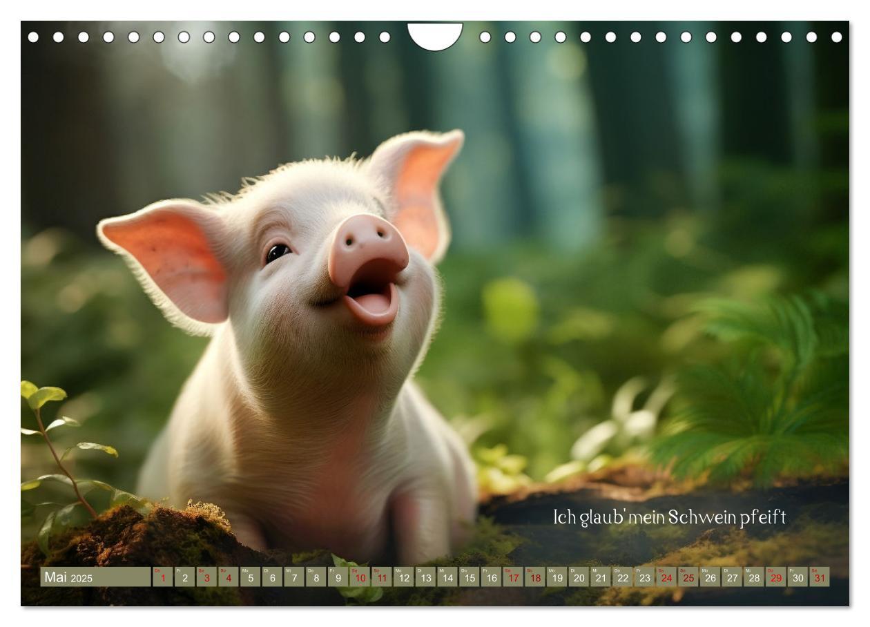 Bild: 9783383841910 | Tierische Sprichwörter (Wandkalender 2025 DIN A4 quer), CALVENDO...