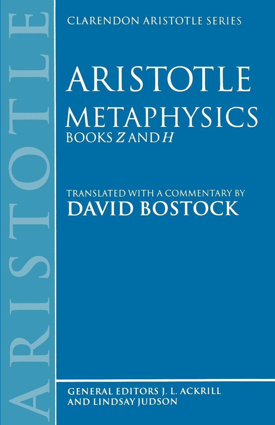 Cover: 9780198239475 | Metaphysics | Books Z and H | Aristotle | Taschenbuch | Paperback