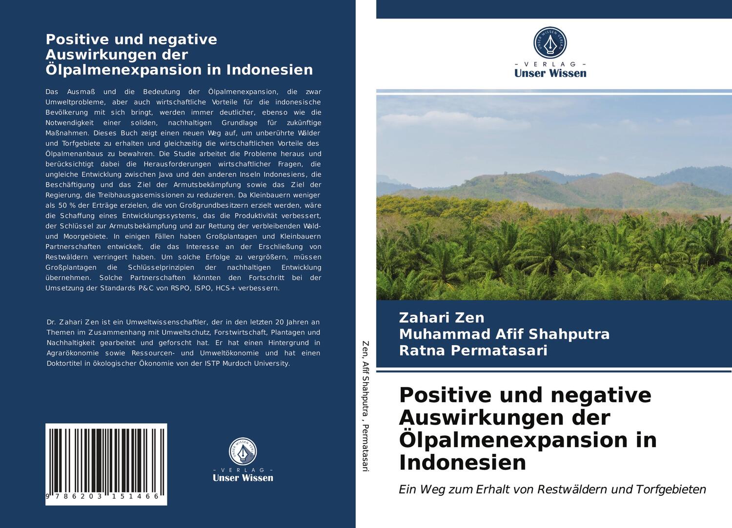 Cover: 9786203151466 | Positive und negative Auswirkungen der Ölpalmenexpansion in Indonesien