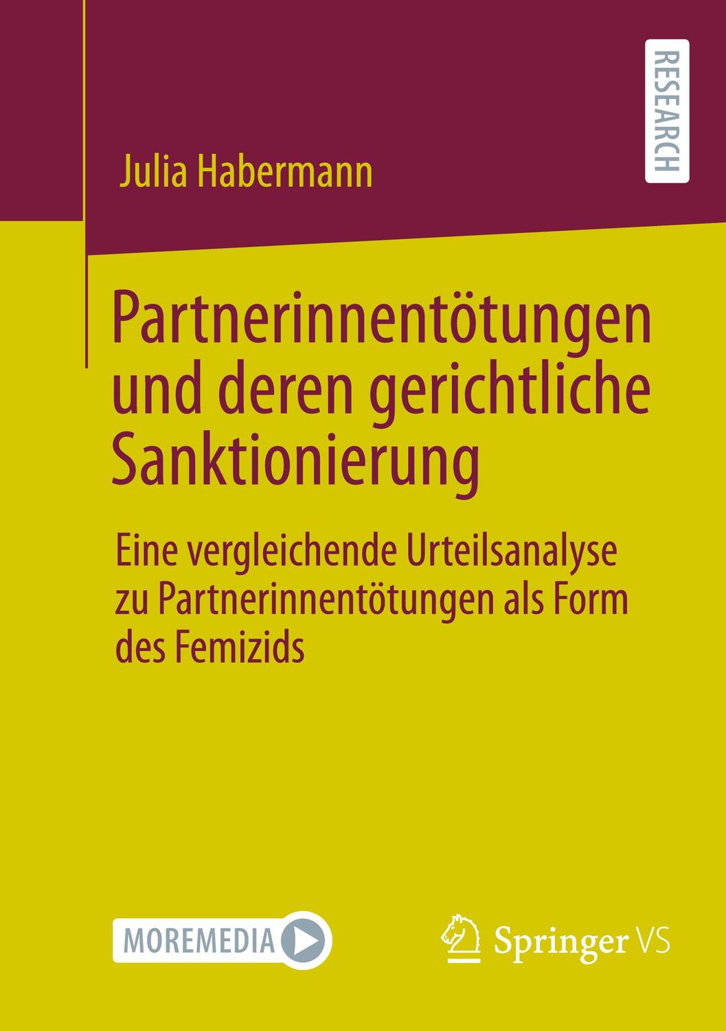 Cover: 9783658407407 | Partnerinnentötungen und deren gerichtliche Sanktionierung | Habermann