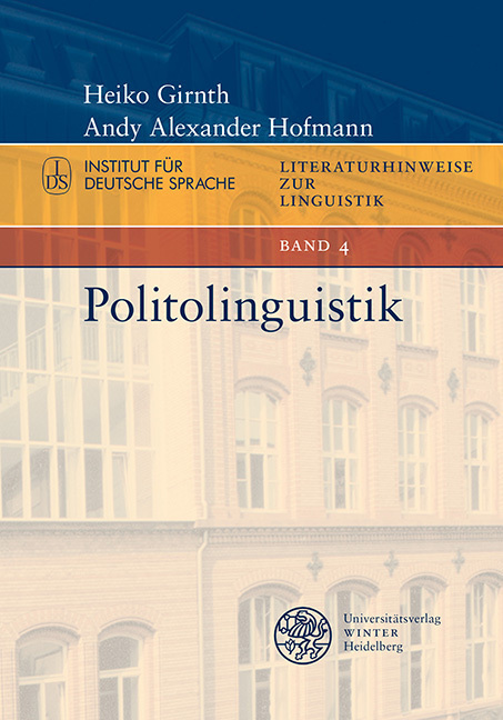Cover: 9783825366032 | Politolinguistik | Literaturhinweise zur Linguistik 4 | Girnth | Buch