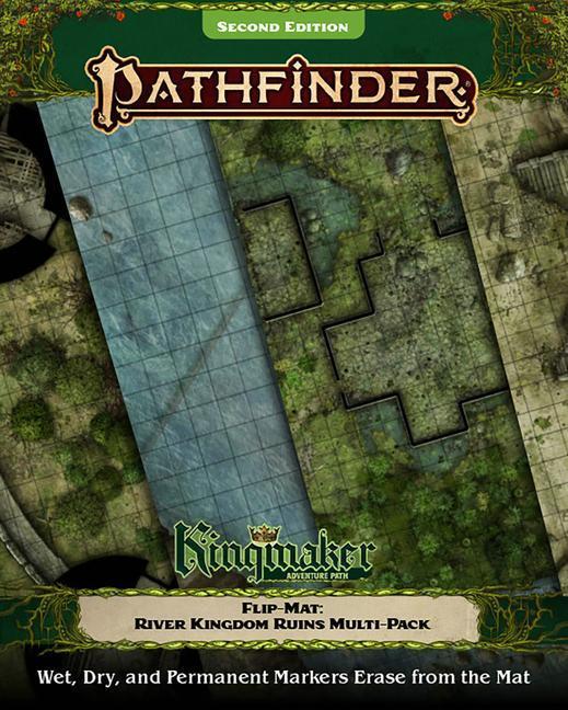 Cover: 9781640784185 | Pathfinder Flip-Mat: Kingmaker Adventure Path River Kingdoms Ruins...