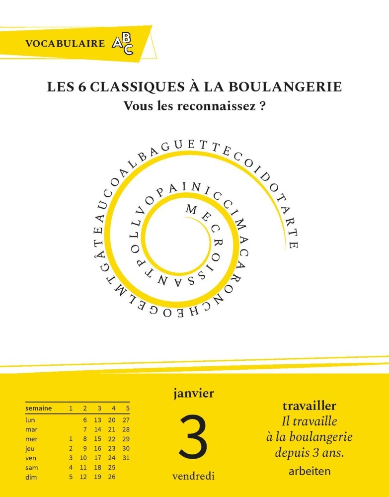 Bild: 9783125636170 | Langenscheidt Sprachkalender Französisch 2025 | Tagesabreißkalender