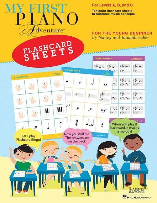 Cover: 9781616772048 | My First Piano Adventure Flashcard Sheets: For the Young Beginner
