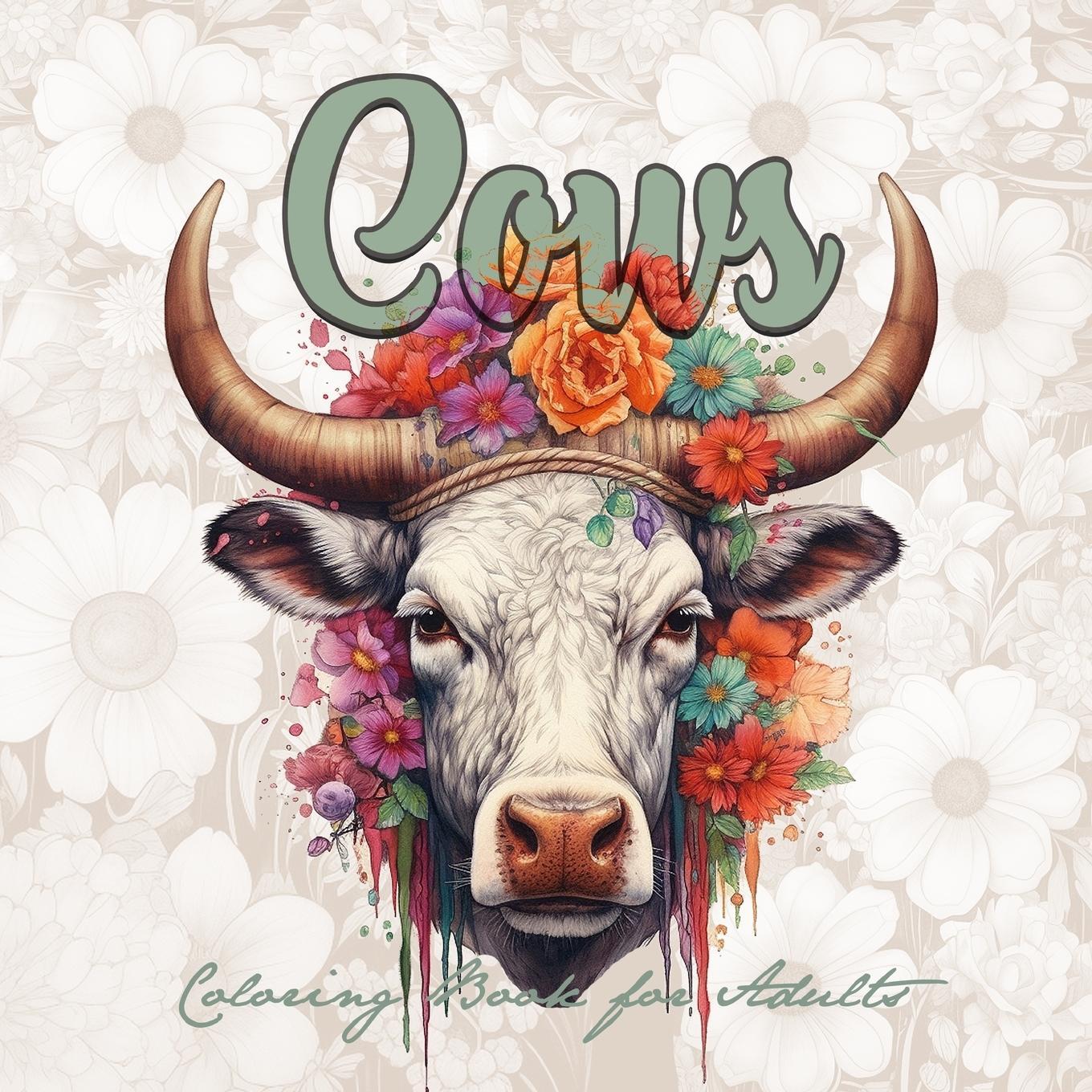 Cover: 9783757511029 | Cows Coloring Book for Adults | Monsoon Publsihing | Taschenbuch
