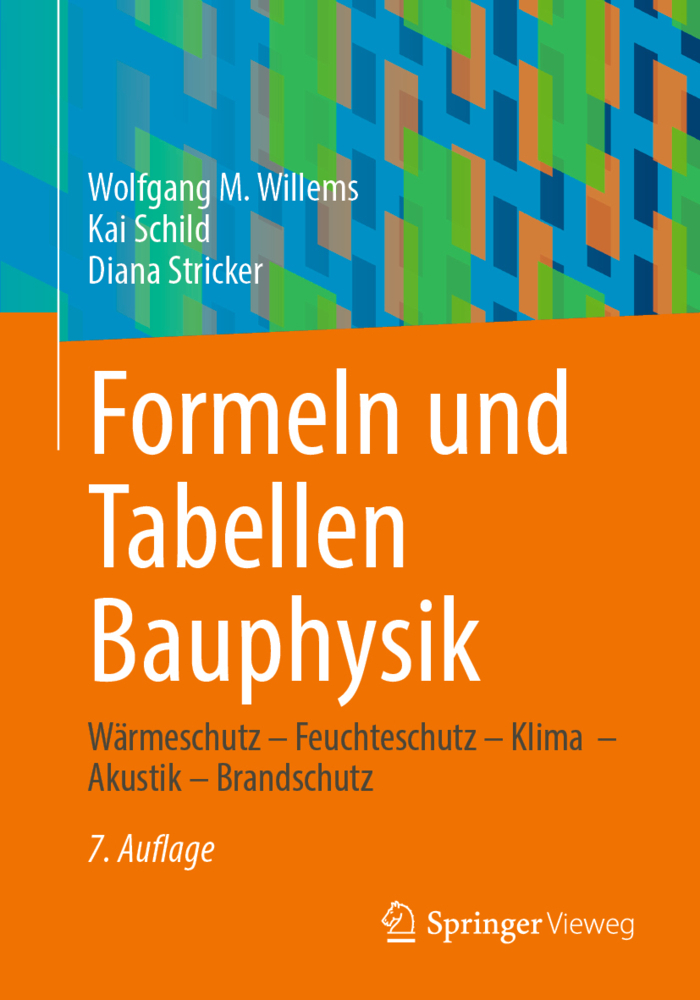 Cover: 9783658376055 | Formeln und Tabellen Bauphysik | Wolfgang M. Willems (u. a.) | Buch