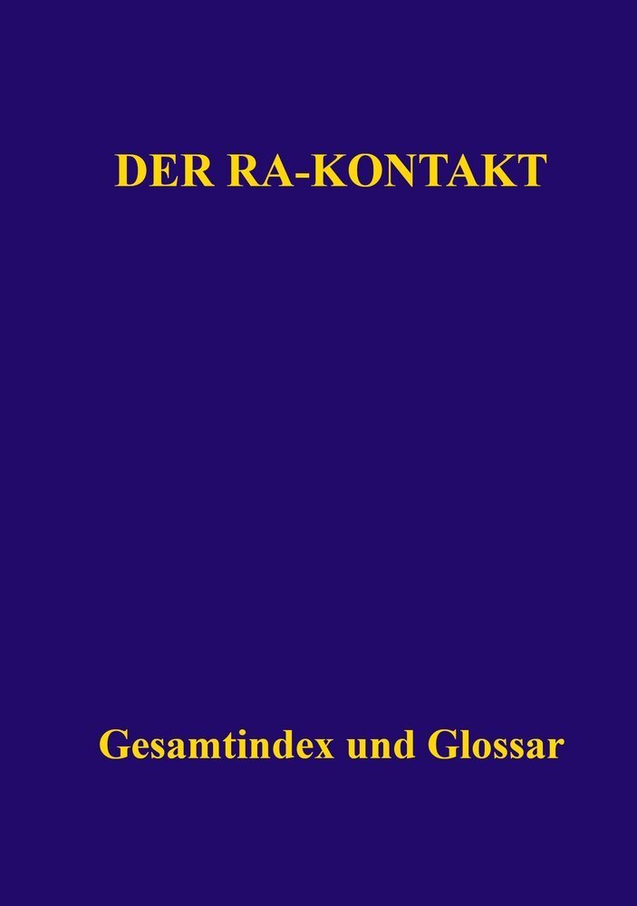 Cover: 9783945871836 | Der Ra-Kontakt | Gesamtindex und Glossar | (Louisville | Taschenbuch