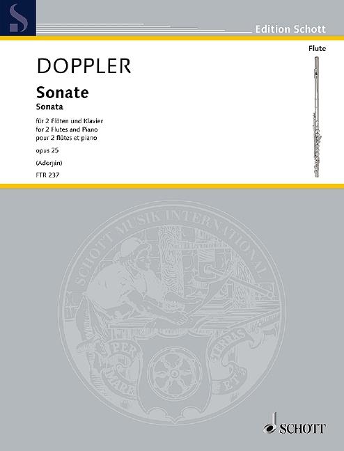 Cover: 9790001178341 | Sonate op. 25 | 2 Flöten und Klavier | Albert Franz Doppler | Buch