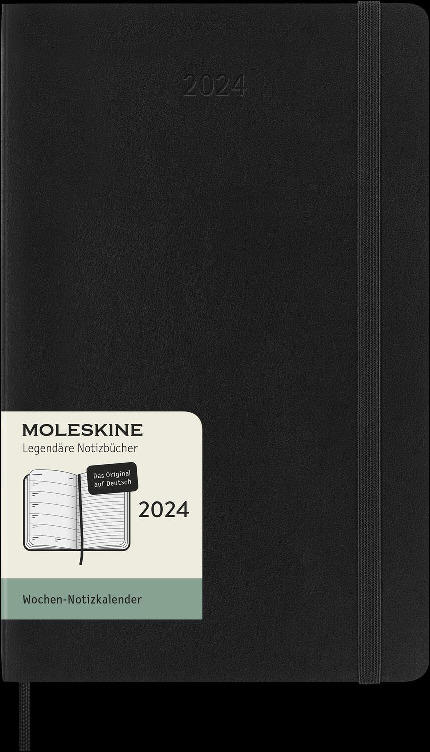 Cover: 8056598856651 | Moleskine 12 Monate Wochen Notizkalender Deutsch 2024, L/A5, 1 Wo =...