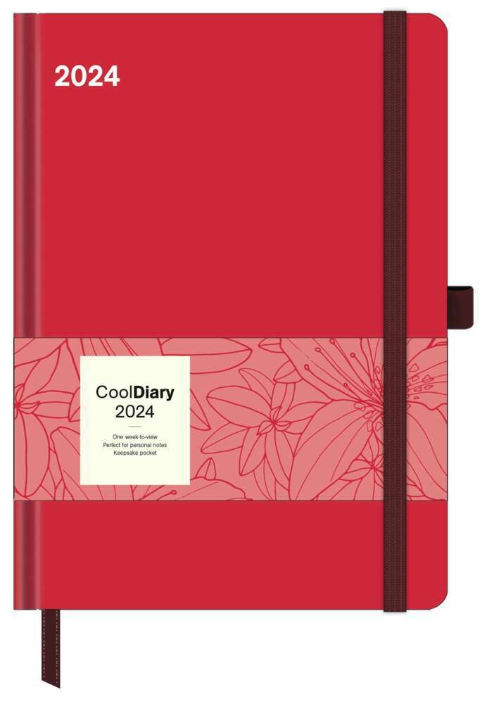 Cover: 4002725987648 | Crimson 2024 - Diary - Buchkalender - Taschenkalender - 16x22 | 204 S.