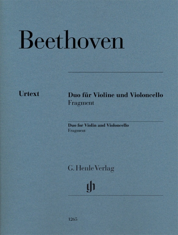 Cover: 9790201812656 | Beethoven, Ludwig van - Duo für Violine und Violoncello, Fragment