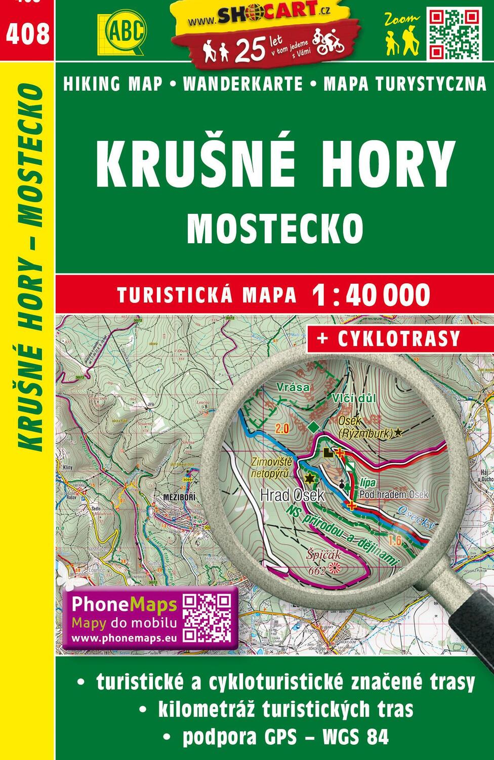 Cover: 9788072246861 | Wanderkarte Tschechien Krusne hory - Mostecko 1 : 40 000 | Tschechisch