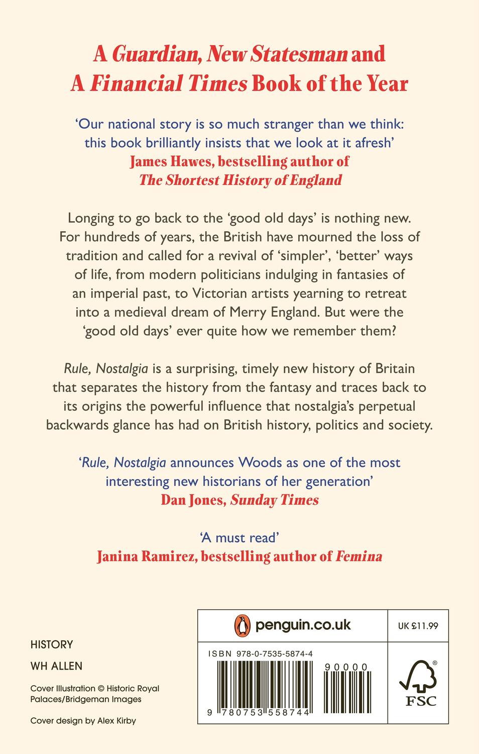 Rückseite: 9780753558744 | Rule, Nostalgia | A Backwards History of Britain | Hannah Rose Woods