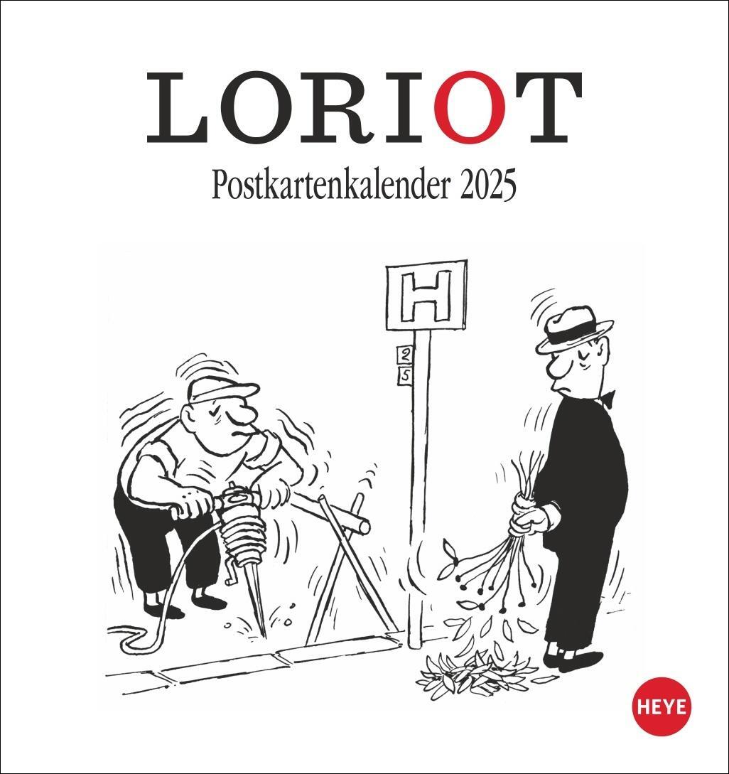 Cover: 9783756406975 | Loriot Postkartenkalender 2025 | Loriot | Kalender | Spiralbindung