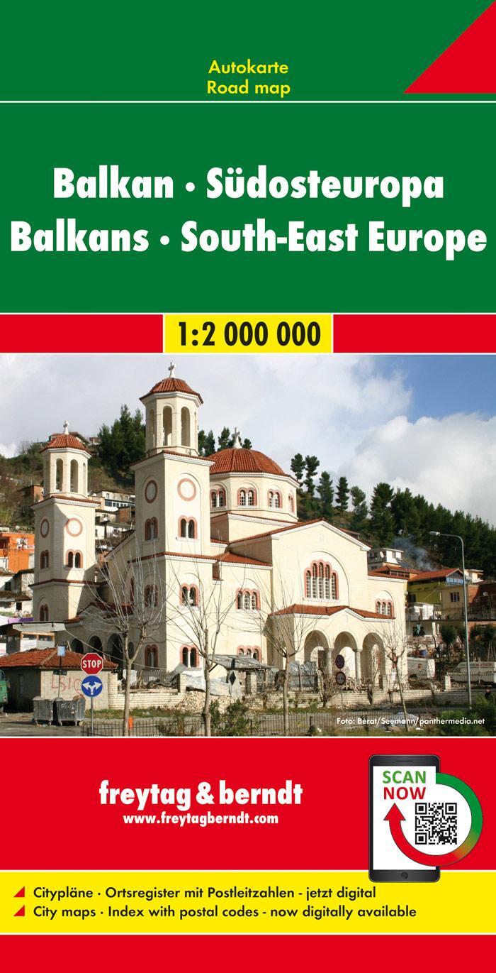 Cover: 9783707907520 | Balkan - Südosteuropa, Autokarte 1:2.000.000 LZ bis 2023 | Deutsch