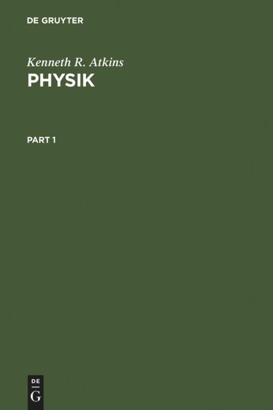 Cover: 9783110110548 | Physik | Die Grundlagen des physikalischen Weltbildes | Atkins | Buch