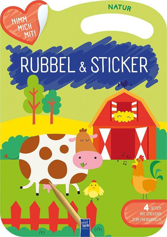 Cover: 9789464544572 | Rubbel &amp; Sticker - Natur | Broschüre | 16 S. | Deutsch | 2023