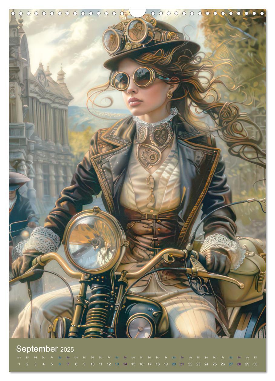 Bild: 9783435247080 | Steampunk Ladies auf Tour (Wandkalender 2025 DIN A3 hoch), CALVENDO...