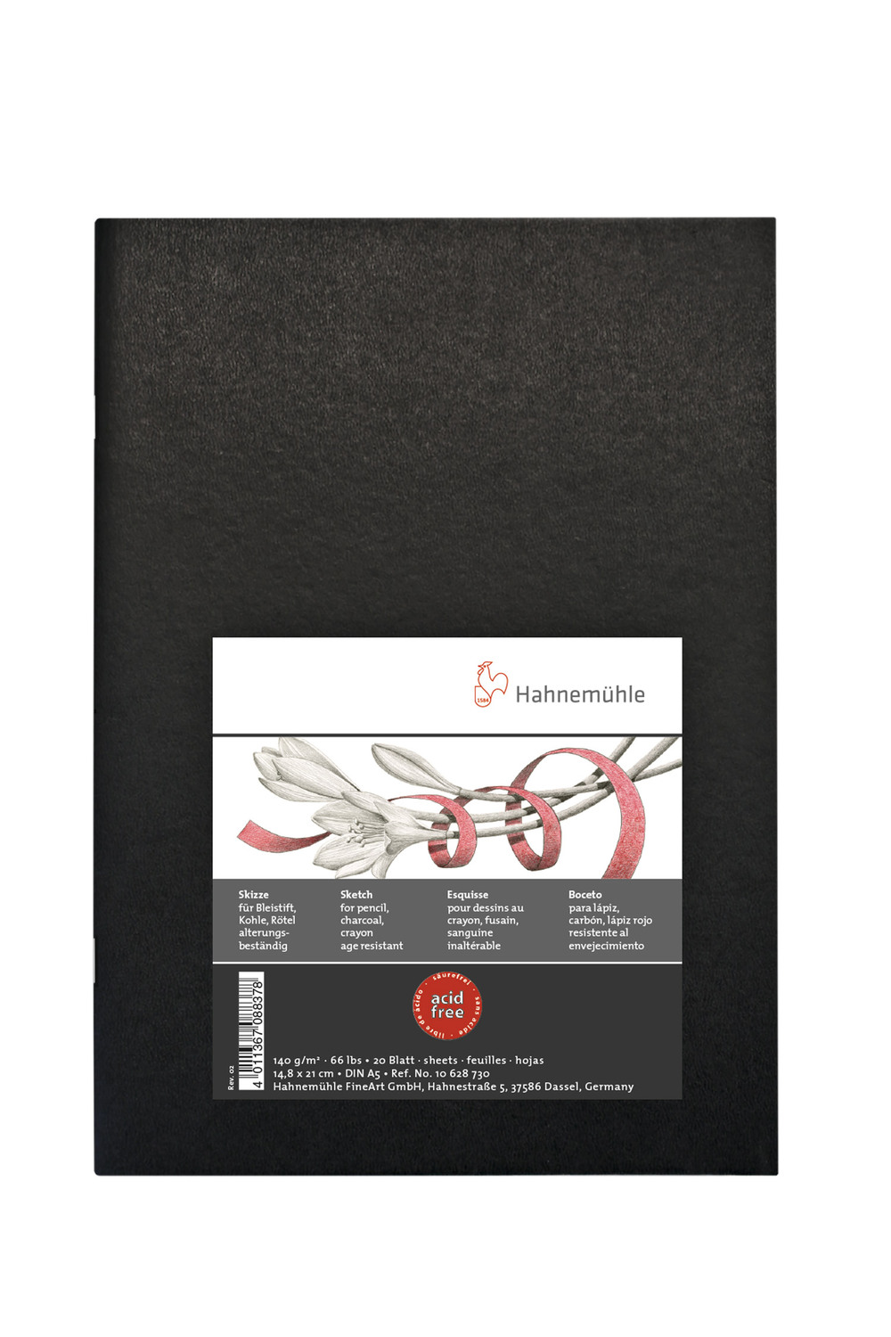 Cover: 4011367088378 | Hahnemühle Papier Sketch Booklet Black, DIN A 5, 140 g/m² | 10628730