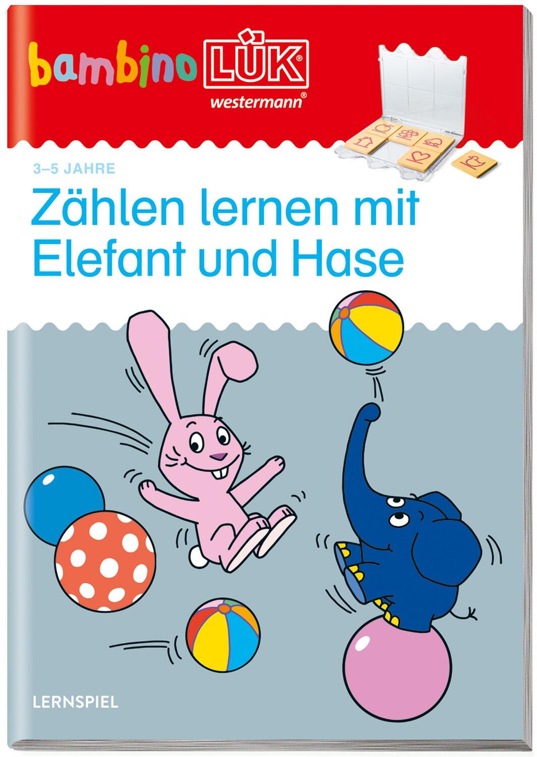 Cover: 9783837775167 | bambinoLÜK. Zählen lernen mit Elefant und Hase | 2/3 Jahre | Broschüre