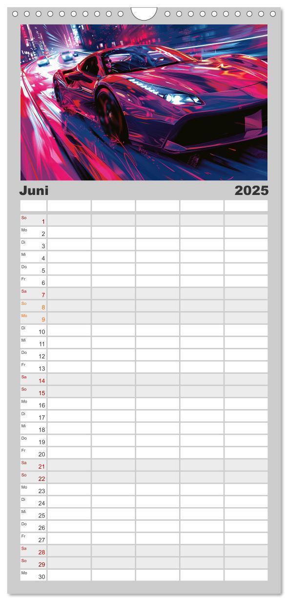 Bild: 9783457192658 | Familienplaner 2025 - Speed Symphony mit 5 Spalten (Wandkalender,...